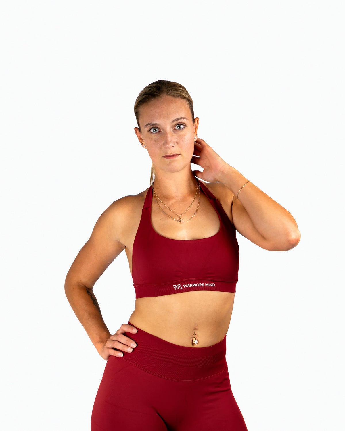 Backless Scarletᵂᴹ Sports Bra - Burgundy Red