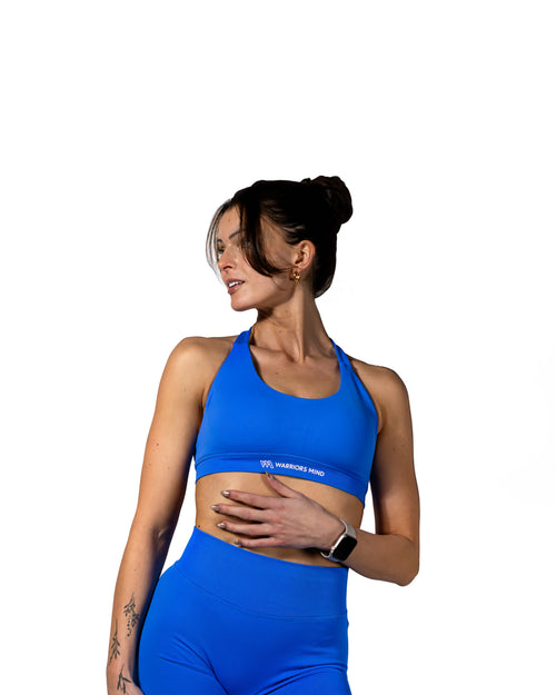 Backless Scarletᵂᴹ Sports Bra - Lightning Blue