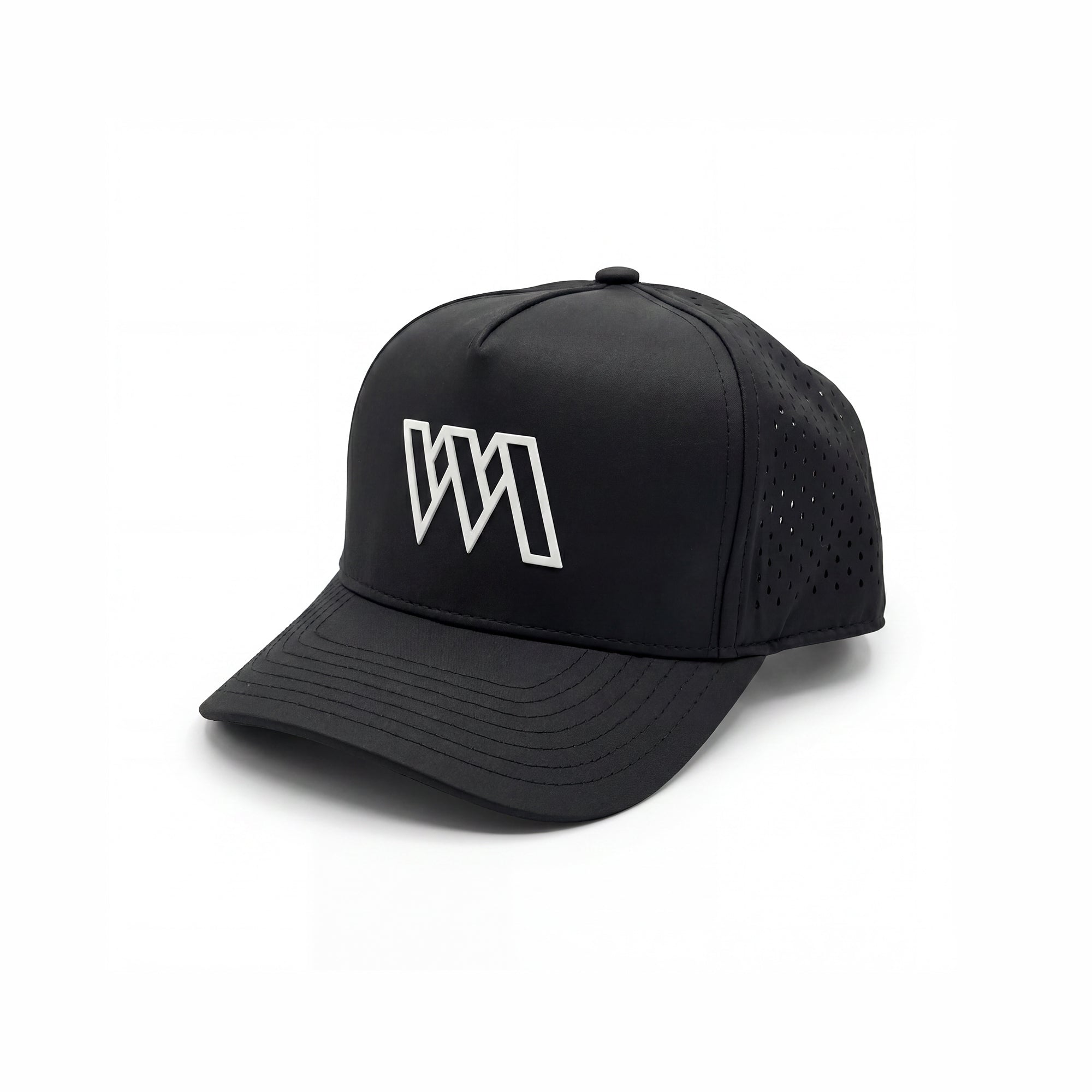 WM Droplets Mesh Snapback - Black